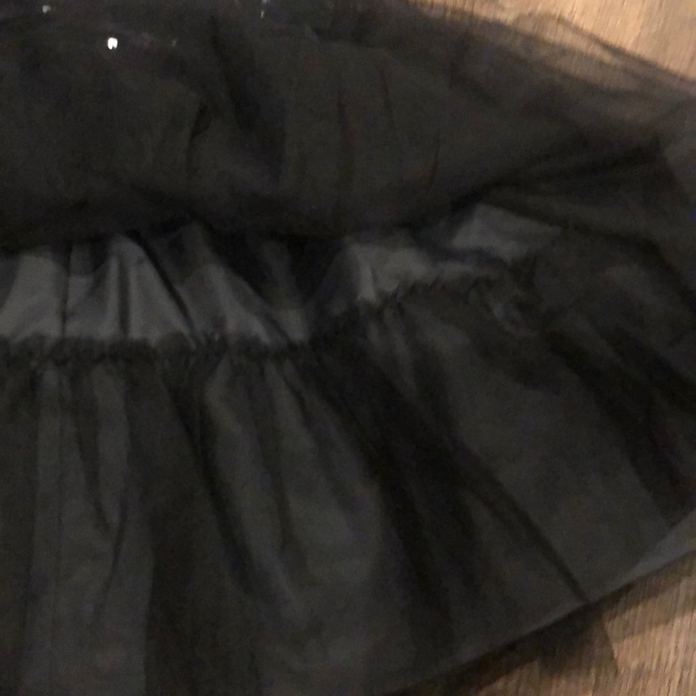 NWOT! Cat & Jack black sequin tulle dress - Picture 5 of 7